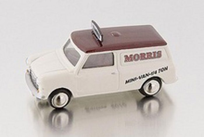 MINI VAN MORRIS MINI IVORY-DARK RED