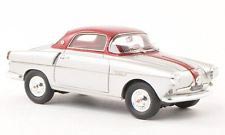 FIAT 600VIOTTO COUPE SILVER+RED 1/43